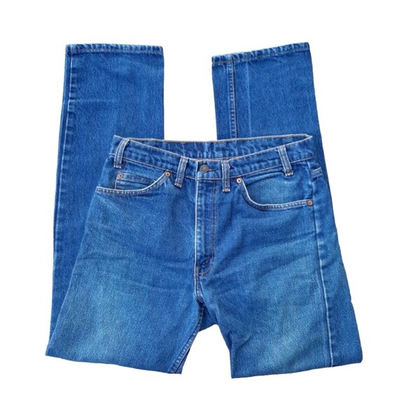 VTG Levis 505 Jeans Mens Orange Tab Blue Denim Made in Canada Size 32x33 - Picture 16 of 16